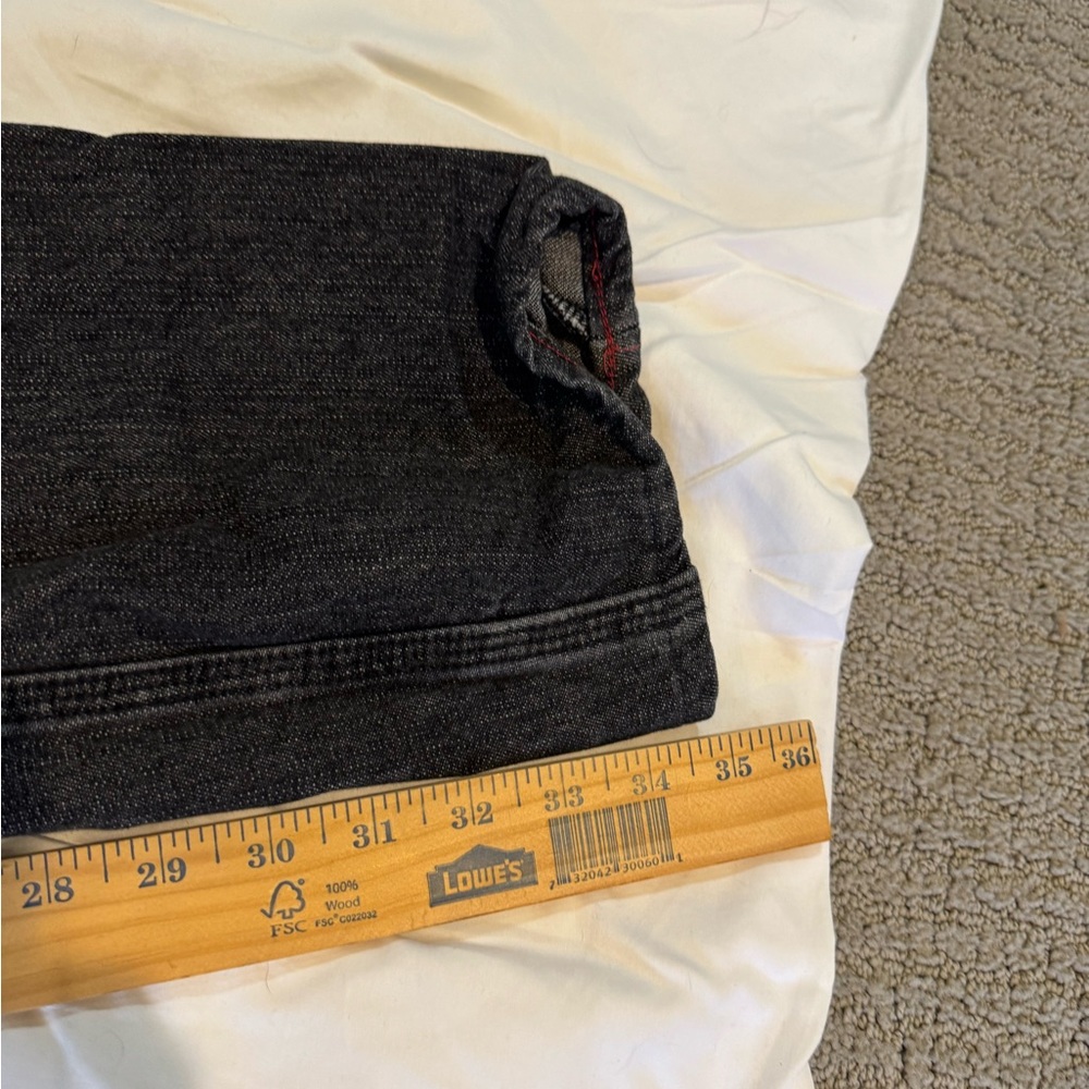 Men's LC King Black denim jeans 30x35 - Picture 4 of 5